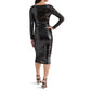 Steve Madden - Ronan Sequin Long Sleeve Midi Dress