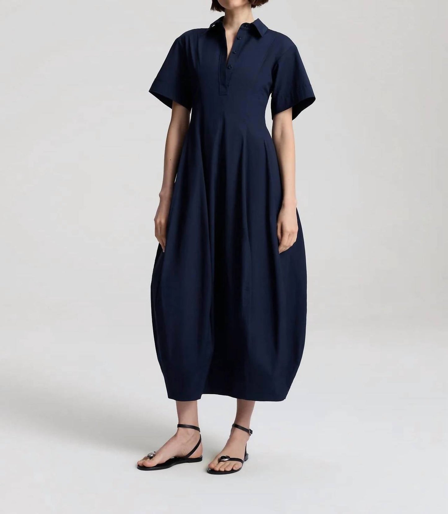 A.L.C. - Della Stretch Cotton Midi Dress
