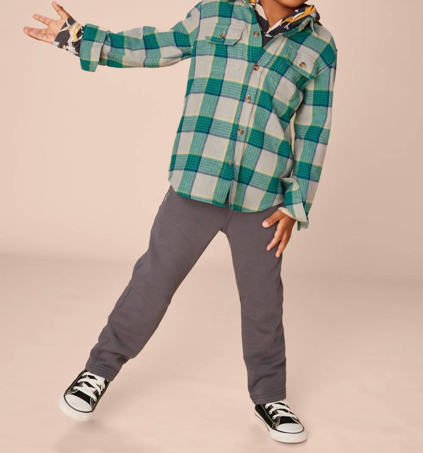 Tea Collection - Flannel Button Up Shirt