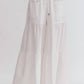 Entro - High Waist Smocked Waist Tiered Pants