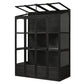 TOPMAX 78-inch Wooden Greenhouse Cold Frame with 4 Independent Skylights and 2 Folding Middle Shelves