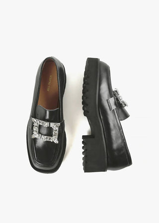 All Black - Women's Elton Lugg Loafer