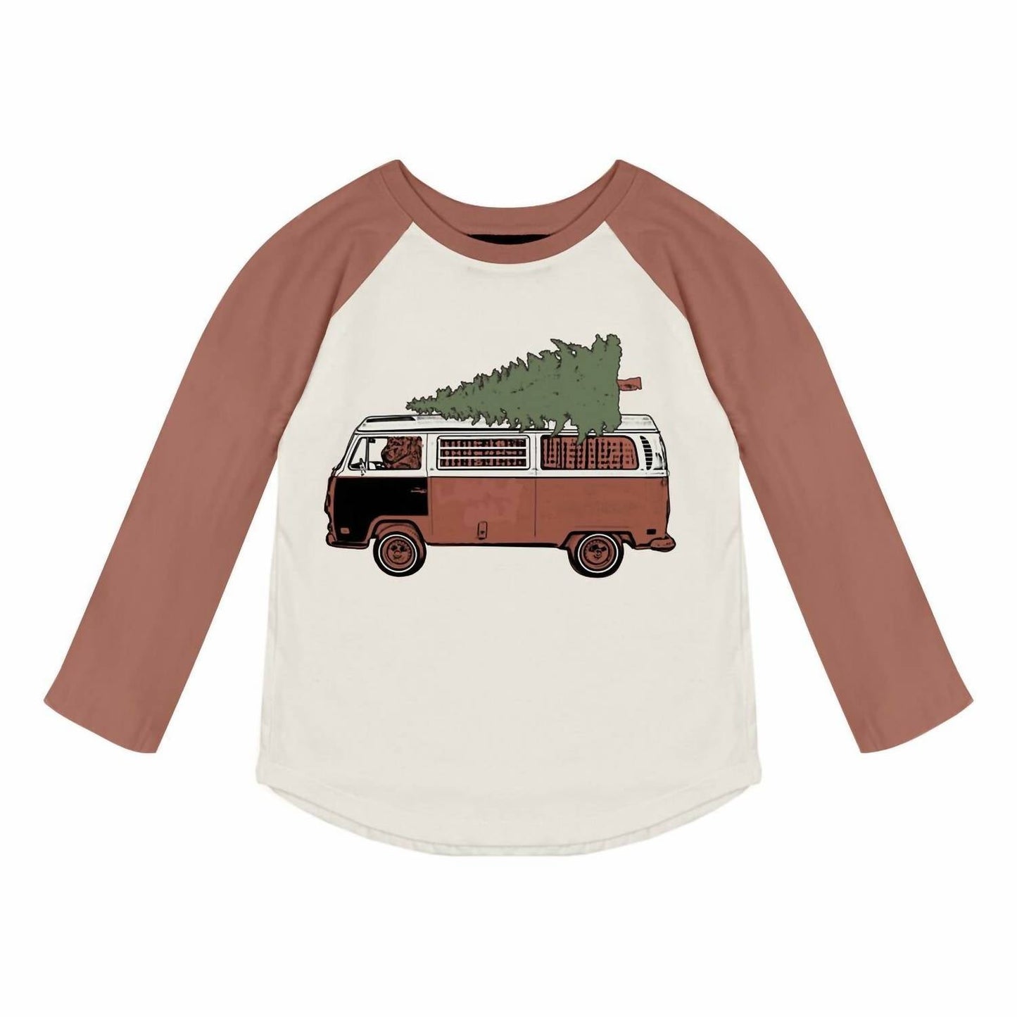 Tiny Whales - Kids' Christmas Mobile Longsleeve Raglan Tee