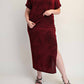 The Curve La - Plus Size Lurex Knit Short Sleeve Top And Skirt Set