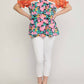 Entro - Mixed Print & Lace Blouse - Plus