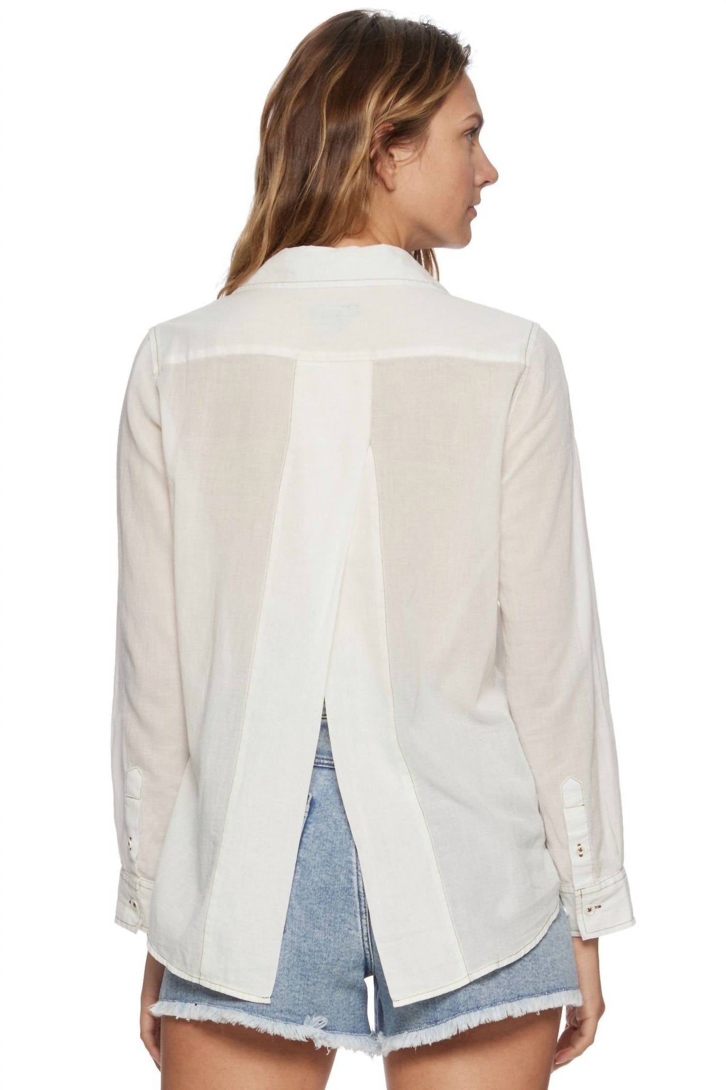 Flags & Anthem - Marne Long Sleeve Split Back Shirt