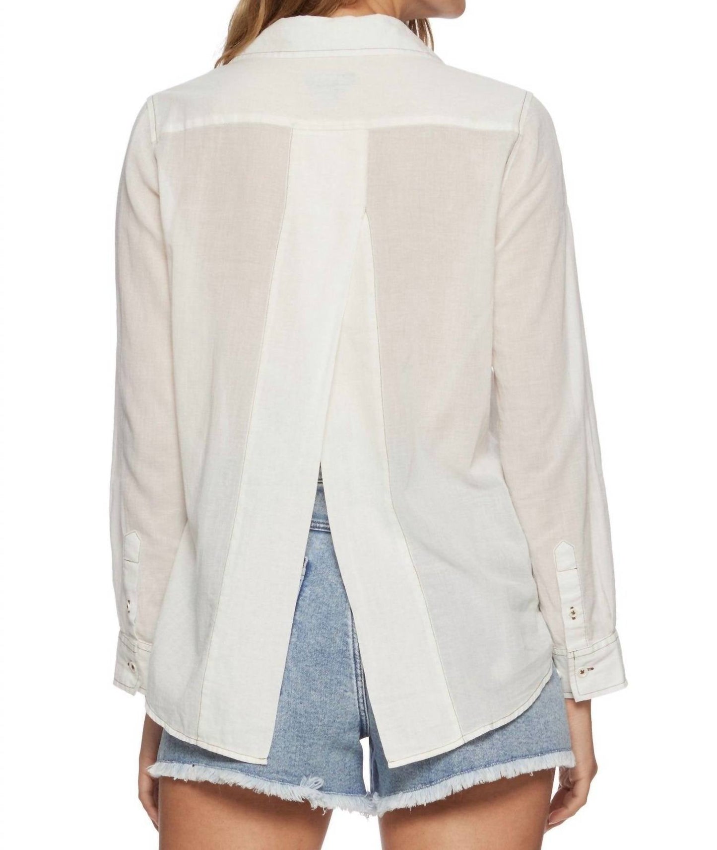 Flags & Anthem - Marne Long Sleeve Split Back Shirt