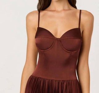 Astr - Elyssa Satin Maxi Dress