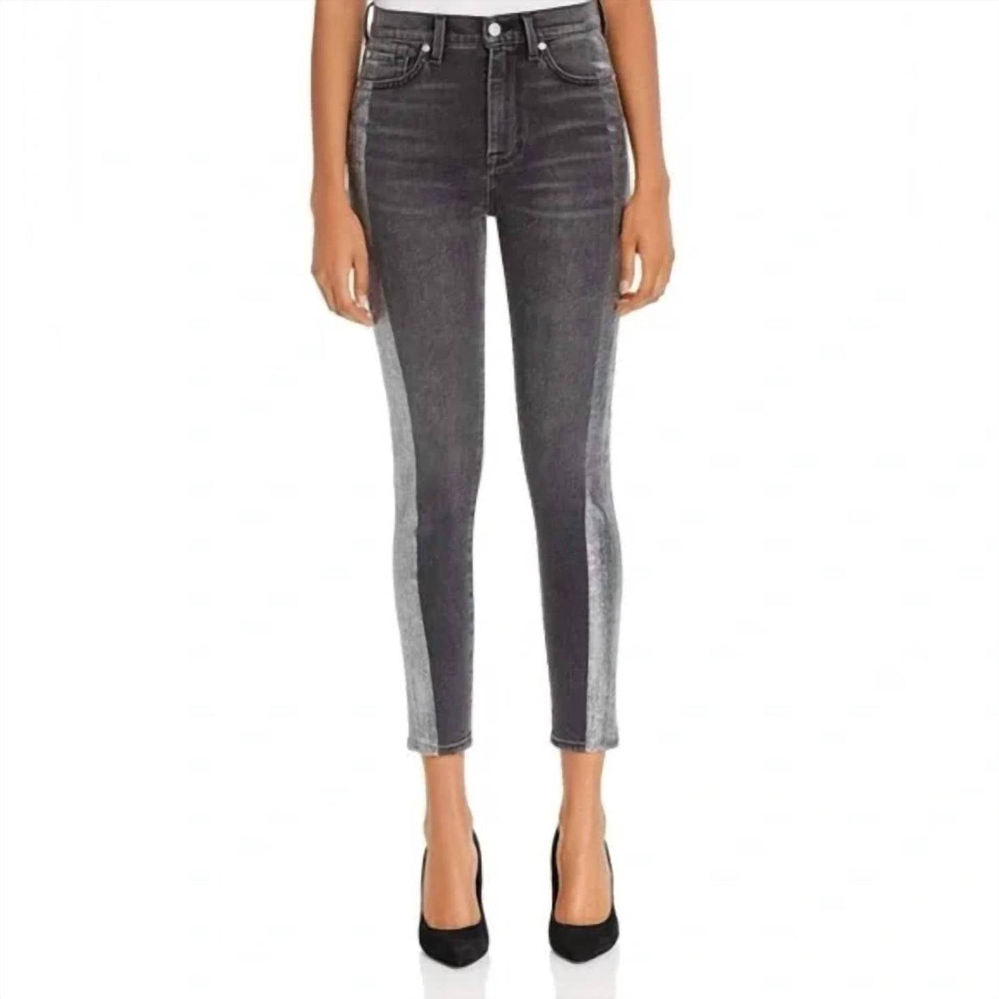 7 For All Mankind - High Waist Ankle Skinny Jeans