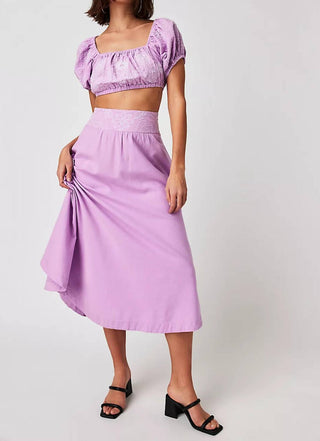 Free People - Lotus Crop Top And Skirt Set