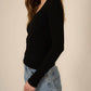 Project Social T - What’s The Scoop Ribbed Longsleeve Top