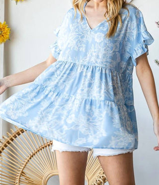 Heimish Usa - Floral Babydoll Top