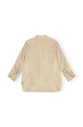 Ganni - Washed Satin Shirt