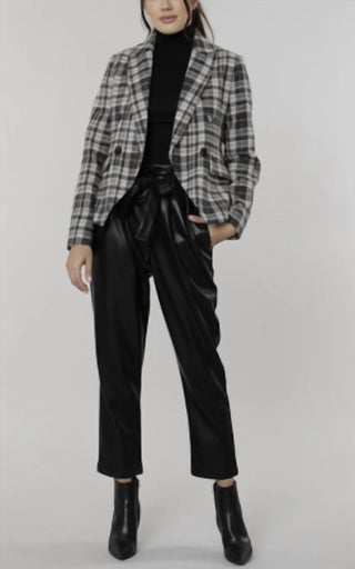 Dolce Cabo - Plaid Double Breasted Blazer