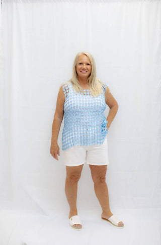 Charlie B - Women's Crochet Sleeveless Top