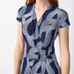 Joseph Ribkoff - Abstract Print Wrap Dress