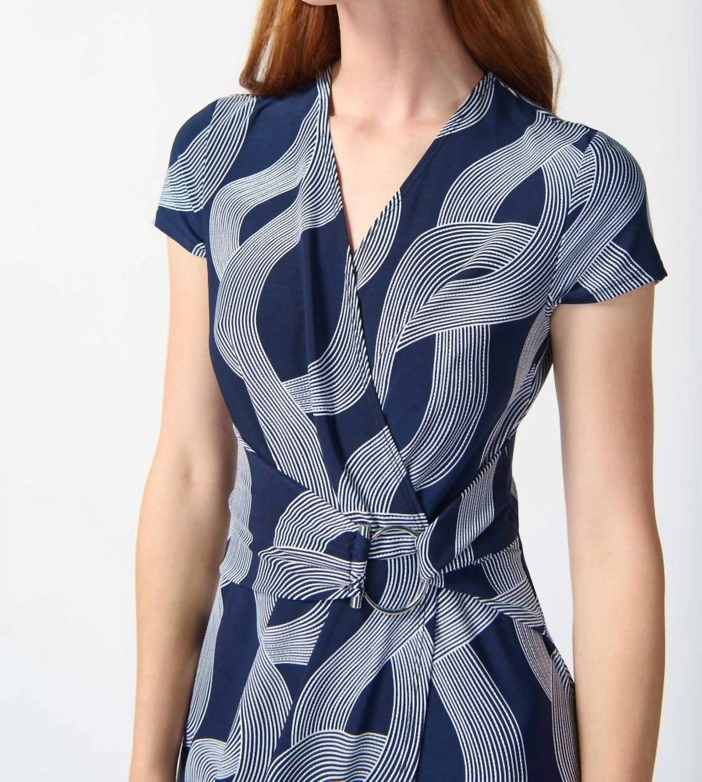 Joseph Ribkoff - Abstract Print Wrap Dress