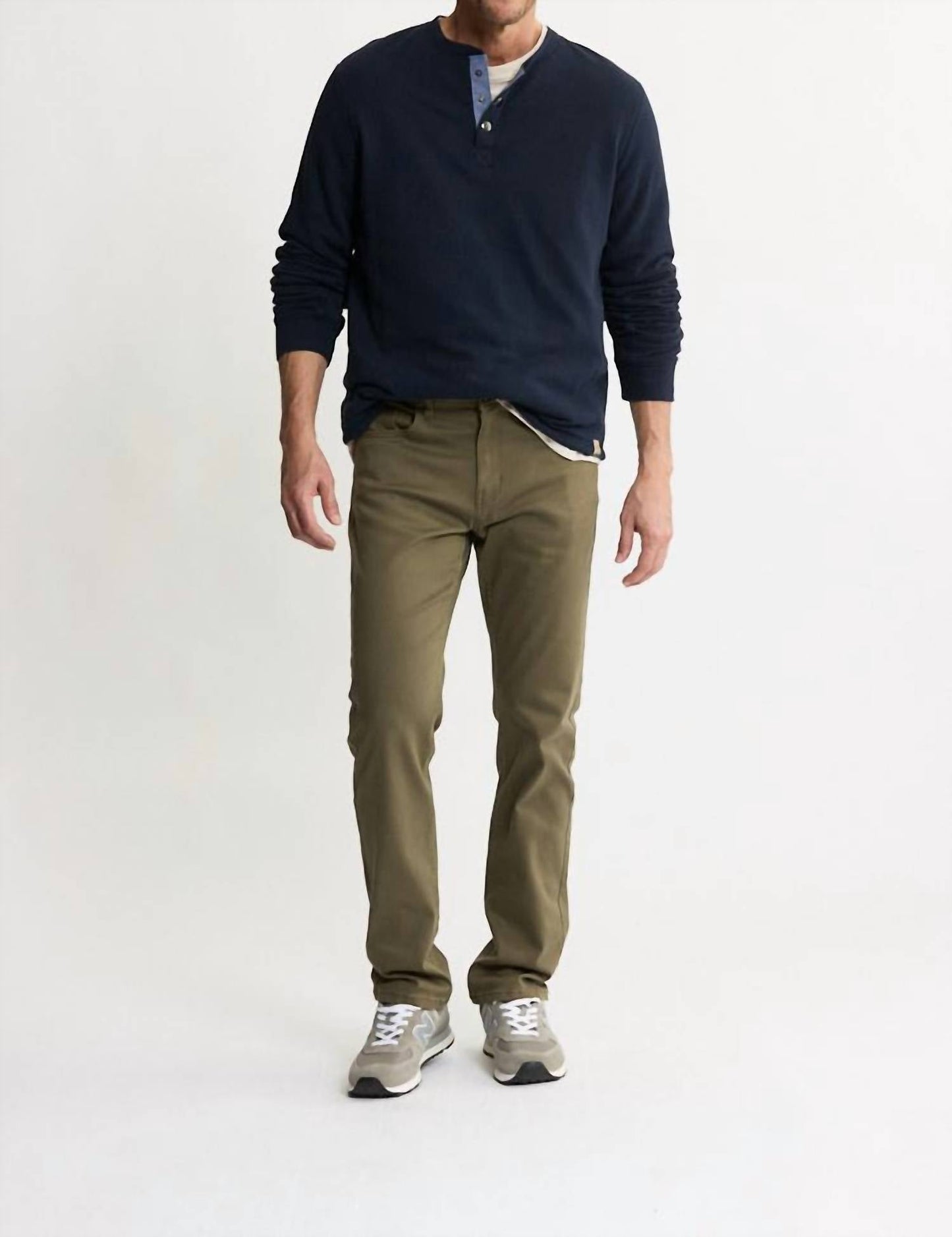 Jachs New York - Union Sherpa Lined Recycled Jacquard Henley Sweater