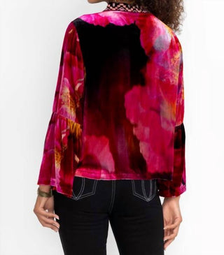 Johnny Was - RUFFLE SLEEVE VELVET BOLERO