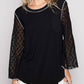 Pol - Lace Arm Long Sleeves Top