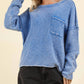 Very J - Mineral Wash Sweater Pullover