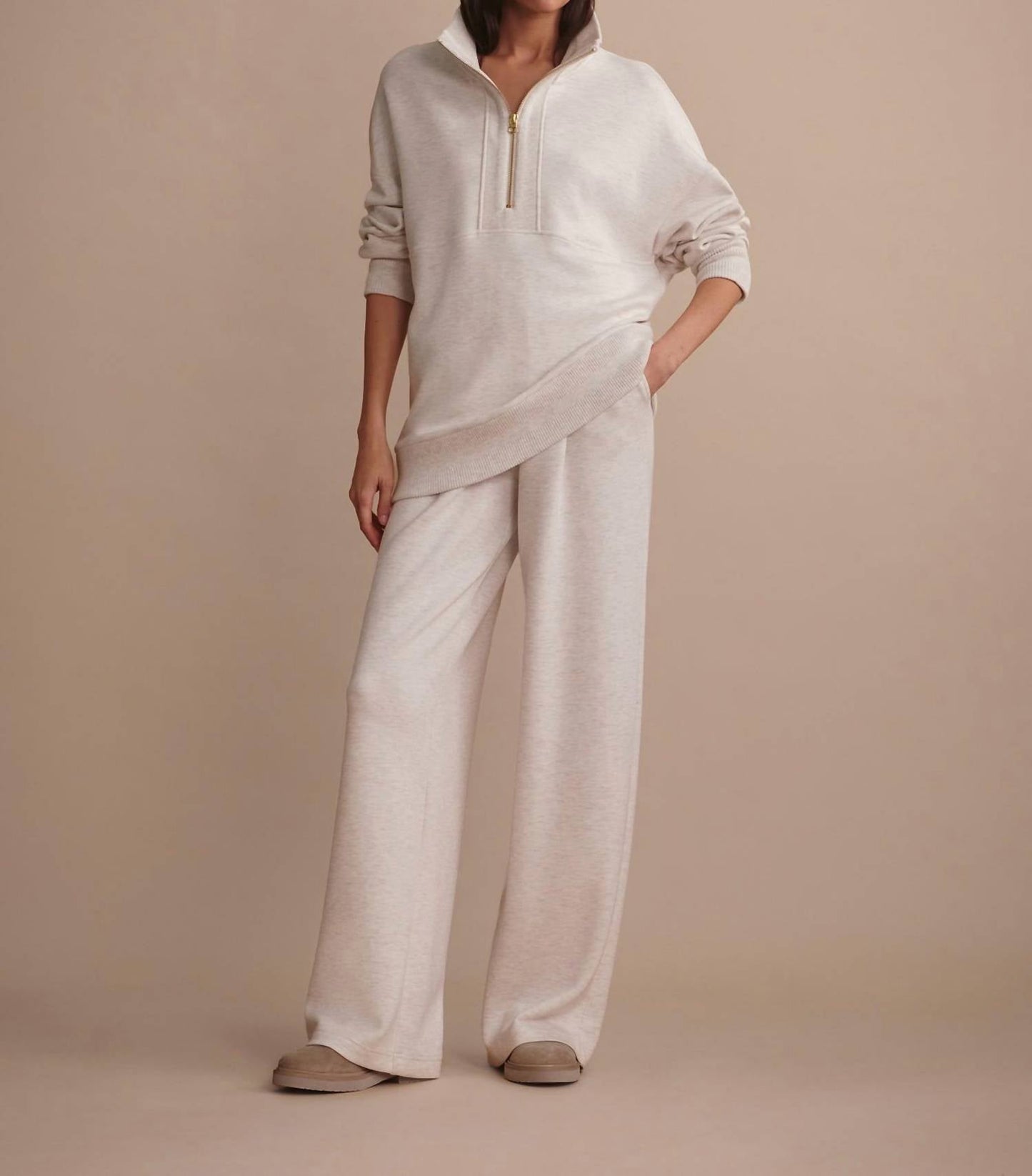 Varley - Molly Half Zip Longline Sweatshirt