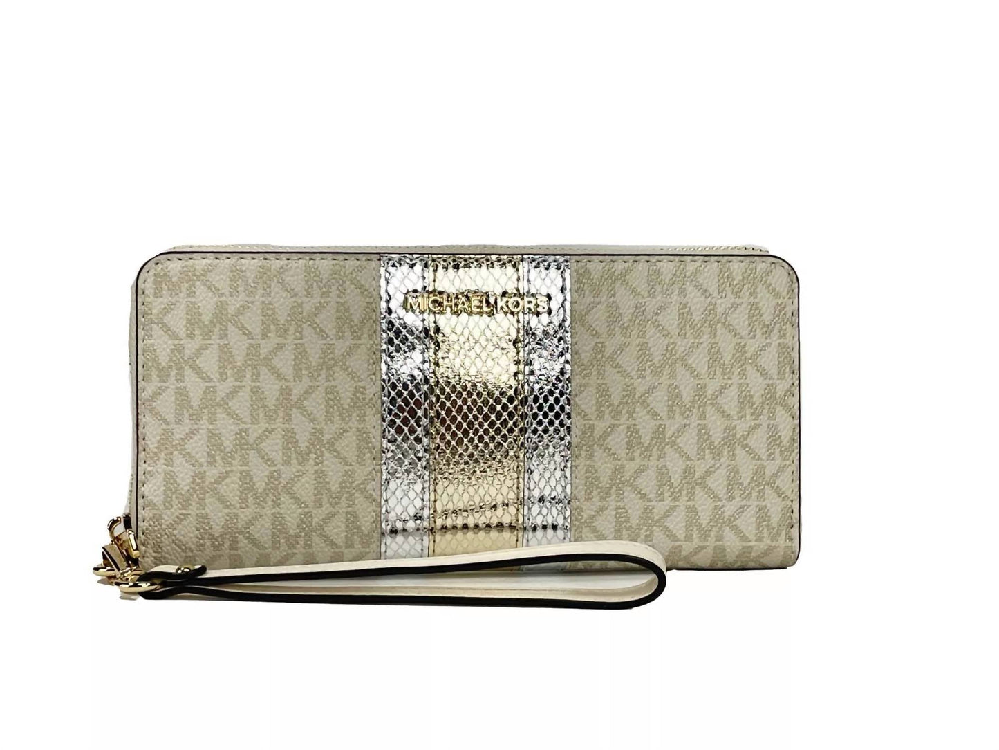 Michael Kors - Women's Jet Set Travel Center Stripe Signature Continental Wallet
