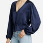 Frame - Cinched V-Neck Blouse