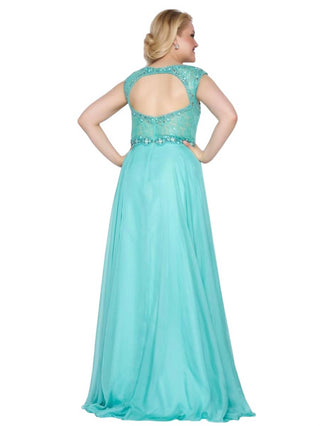 Mac Duggal - Chiffon A-line Gown - Plus