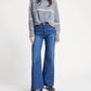Self Contrast - Pink/blue Striped Rya Sweater