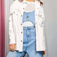 Davi & Dani - Multi Color Letters Fringed Hem Detail Shirt