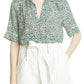 Baum und Pferdgarten Molly Floral Print Blouse in Ink Petite Fleur Green, Size 8 Us