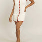 Baevely By Wellmade - Cherry Cream Dream Knit Mini Dress