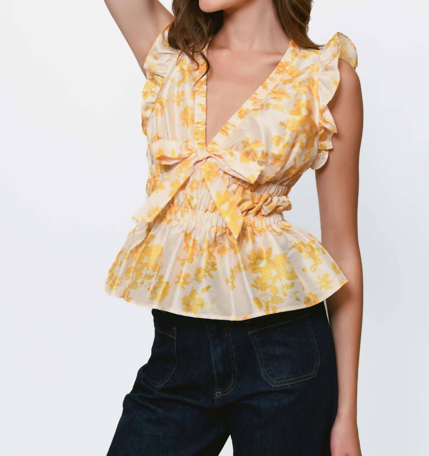 Hutch - Tazz Flutter Sleeve Top