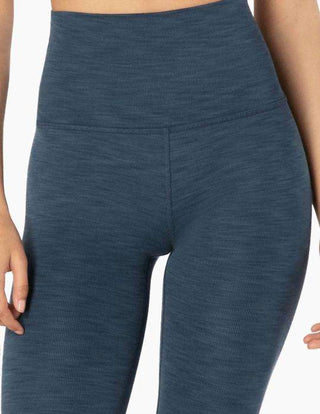 Beyond Yoga - Beyond Yoga Heather Rib HIGH WAIST Midi Yoga Leggings – Blue Horizon Heather