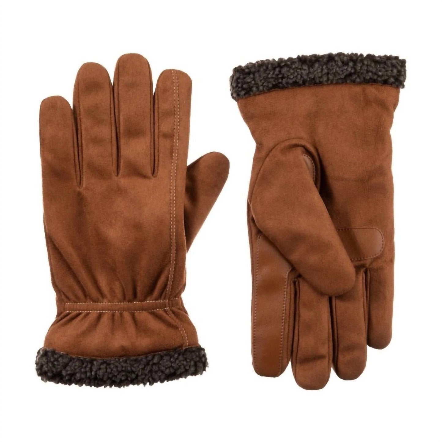 Isotoner - Men’s Recycled Microsuede and Berber Glove