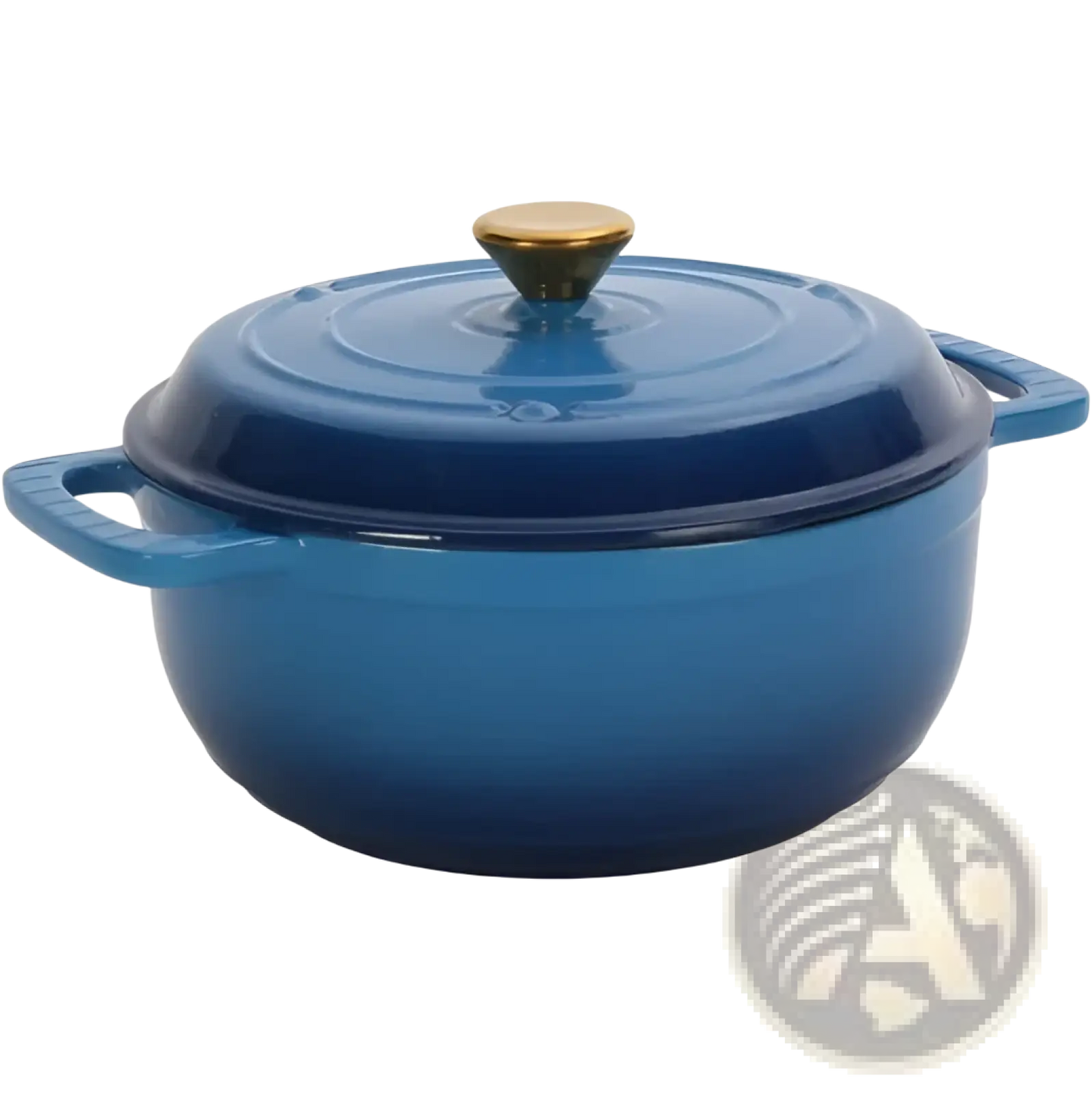 6qt Enameled Cast Iron Dutch Oven with Silicone Gloves