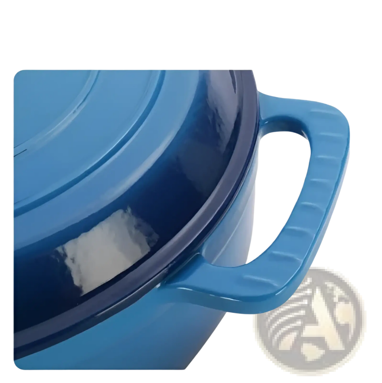 6qt Enameled Cast Iron Dutch Oven with Silicone Gloves