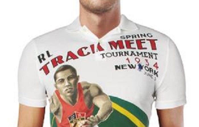 Ralph Lauren Men's Spring Track Polo Shirt Tee Slim Fit White Size X-Small