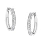 10KT White Gold Diamond Hoop Earring (1.00 cttw, H-I Color, I1-I2 Clarity)