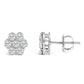 14KT White Gold 1 cttw Diamond Composite Stud Earrings (I-J, SI2-I1)
