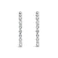 14K White Gold 5.00 Cttw Lab Grown Diamond Inside-Out Hoop Earring