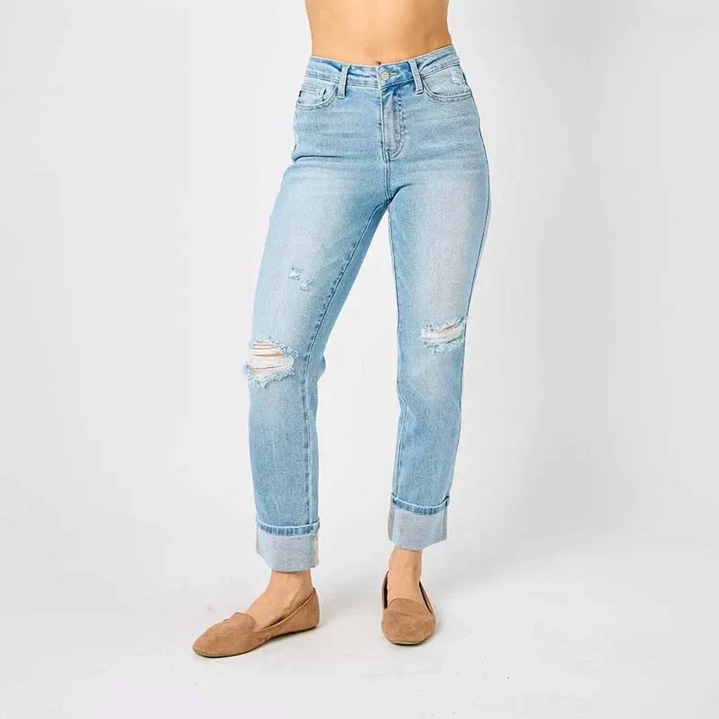 Judy Blue - Star Bright Boyfriend Jeans