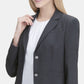 Calvin Klein Women's Two Button Blazer Gray Size 14