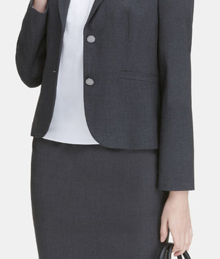 Calvin Klein Women's Two Button Blazer Gray Size 14
