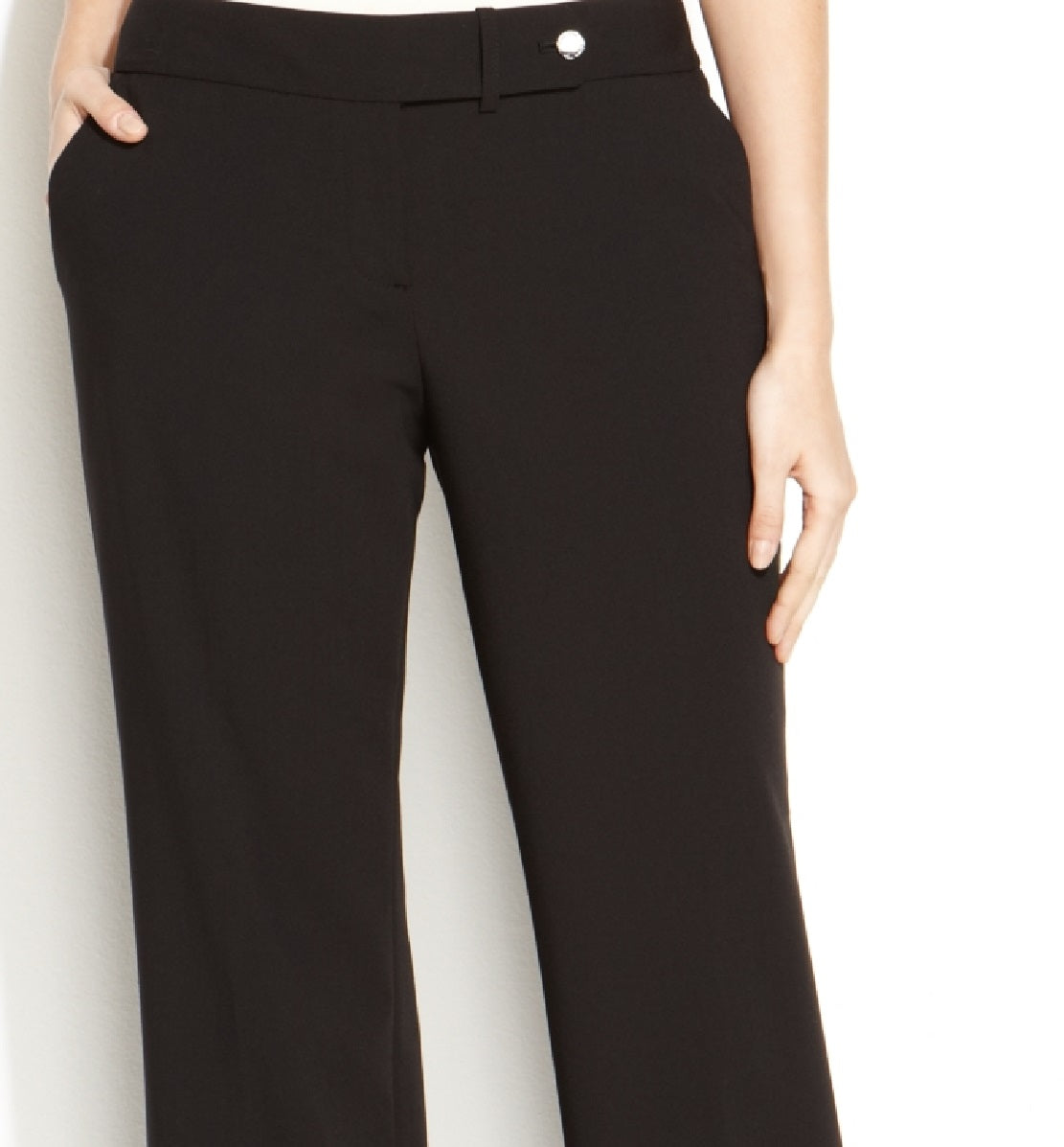 Calvin Klein Women's Modern Fit Pants Black Size 14