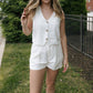 Z Supply - Topanga Mid-high Rise Linen Shorts