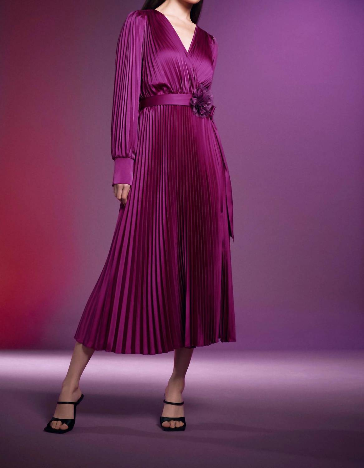 Joseph Ribkoff - Pleat Midi Dress
