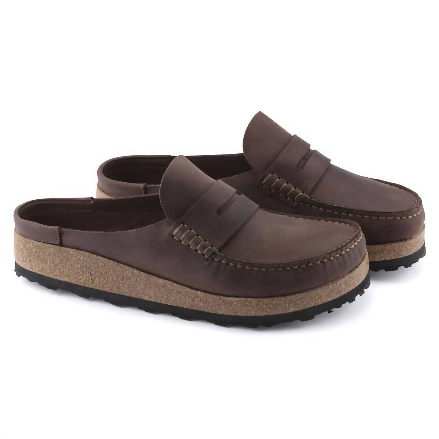 Birkenstock - Men's Naples Natural Leather Oiled Clogs - Regular Fit