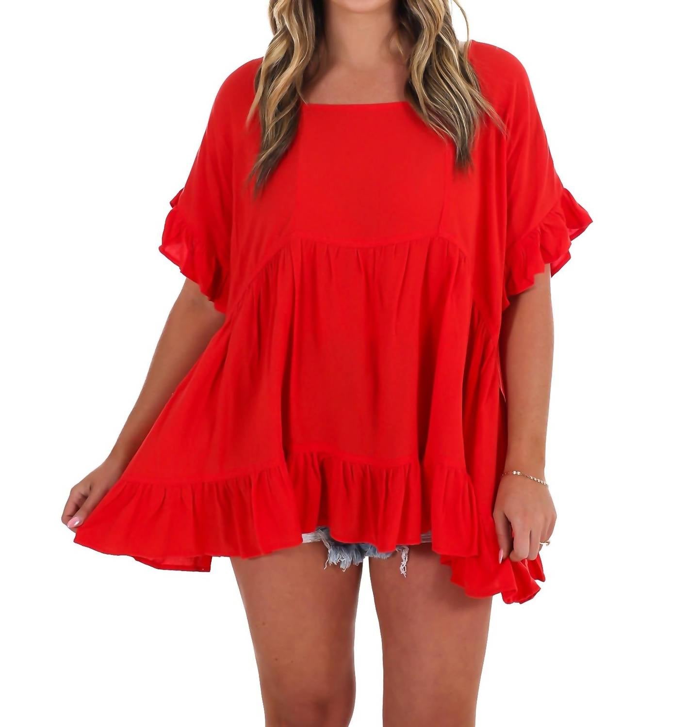 Easel - On My Terms Tunic Top